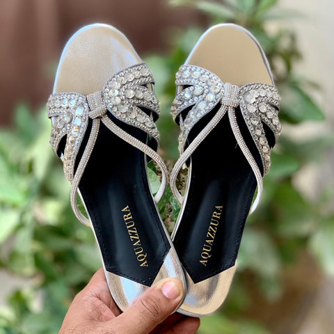 Aquazurra Embroided Sandals