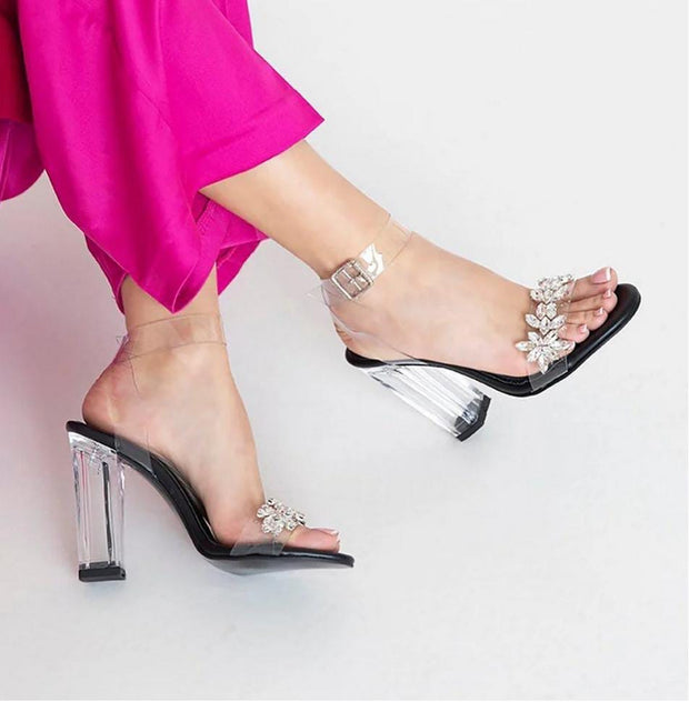 Jimmy Choo transparent Block Heek