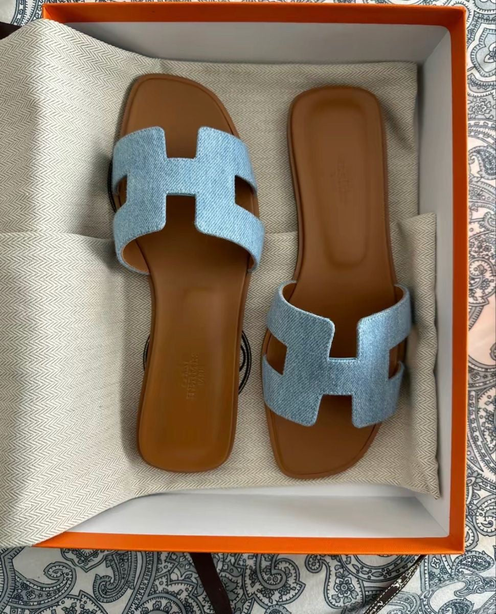 Hermes Jeans Slides