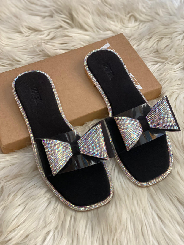 Zara Bow Transparent asandals