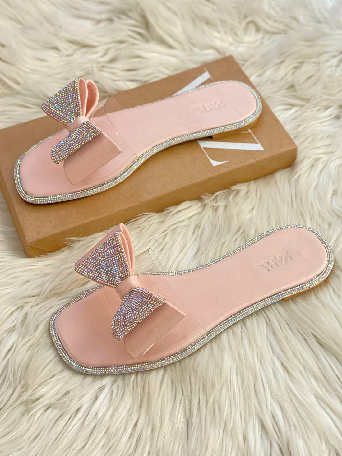 Zara Bow Transparent asandals