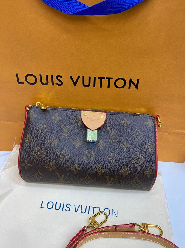 Lv Monogram Embroidered Pochette Bag