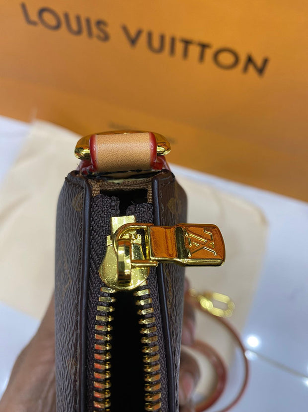Lv Monogram Embroidered Pochette Bag