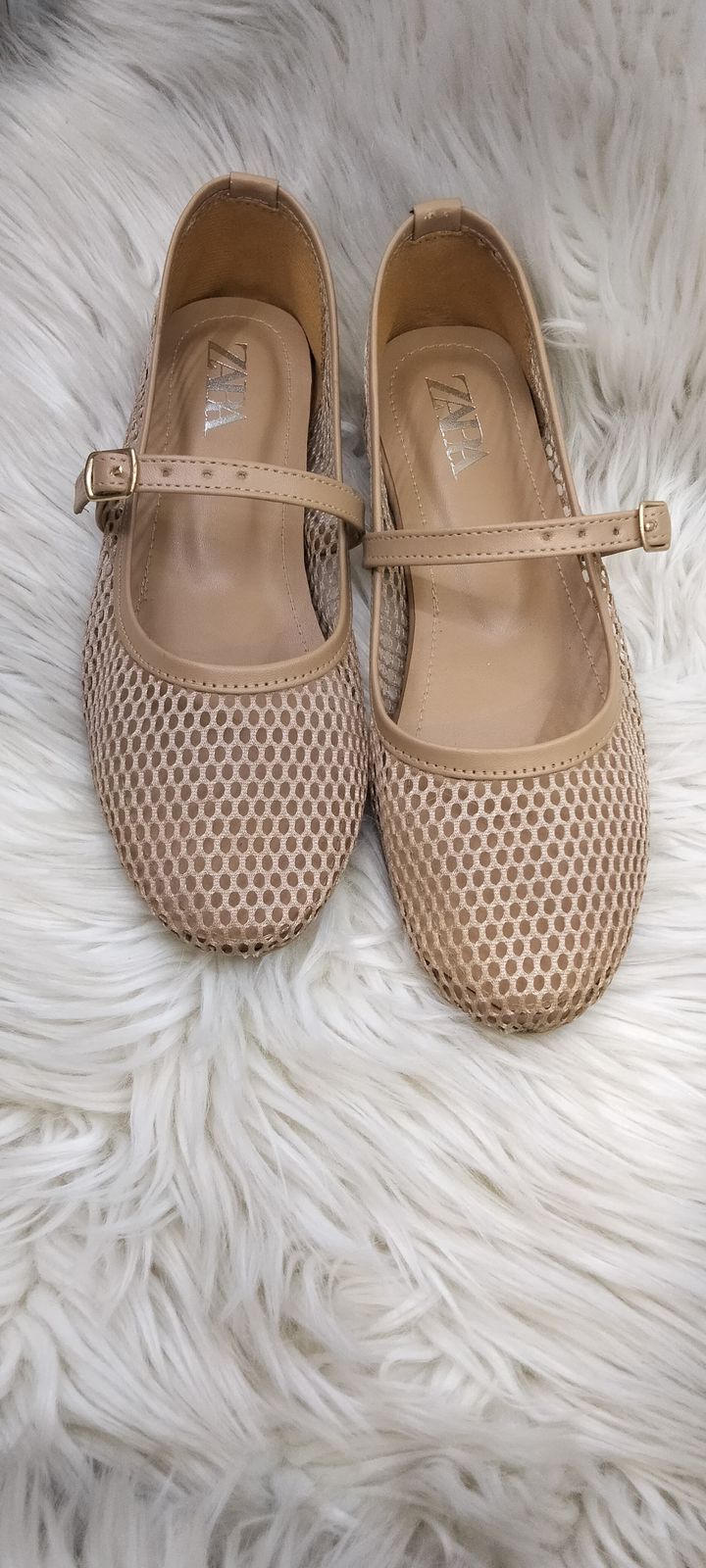 Zara Lace Mesh Pumps