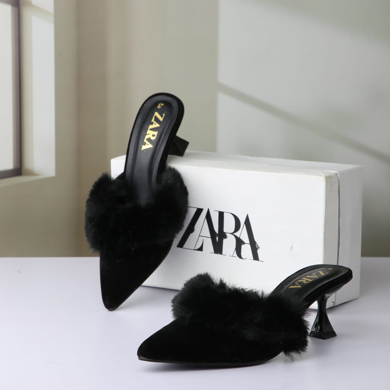 Zara Fur Heels