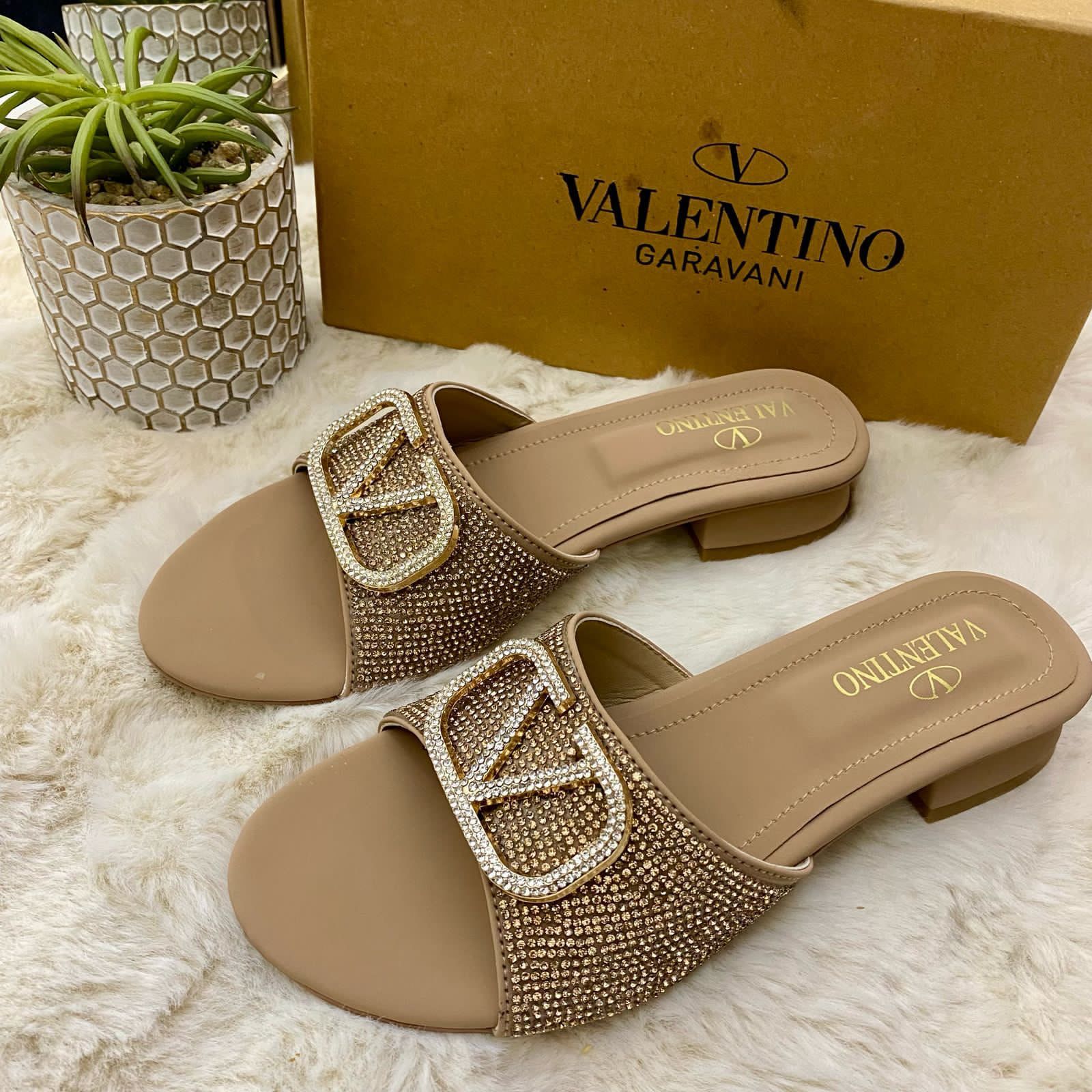 Valentino Chic Shine Comfort Sandals
