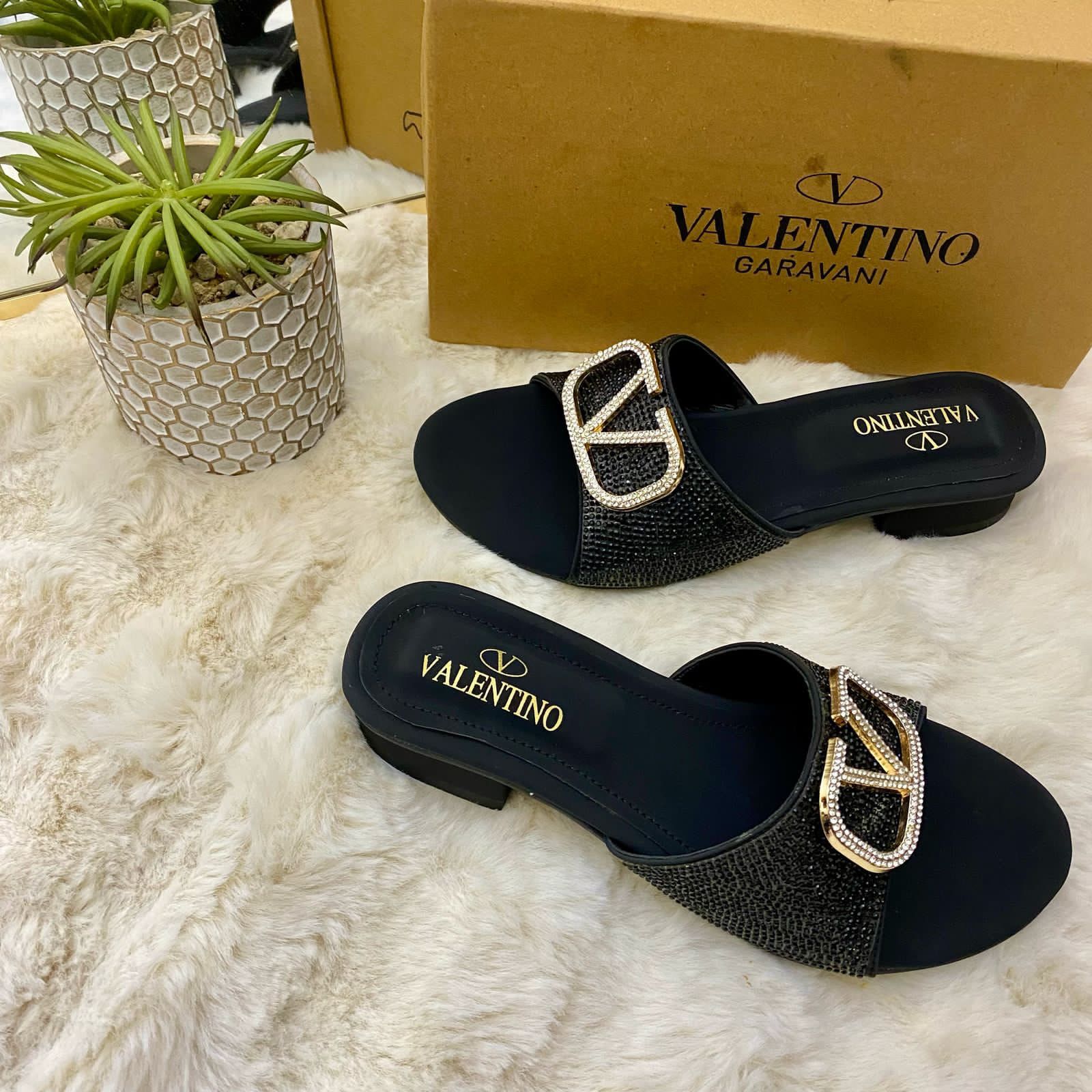 Valentino Chic Shine Comfort Sandals