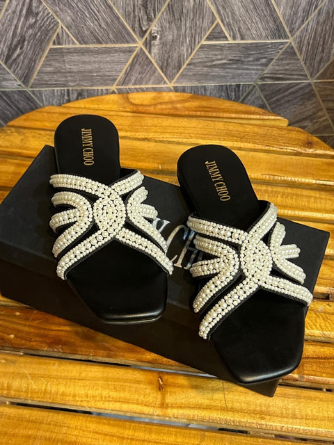 Jimmy Choo Pearls Flats