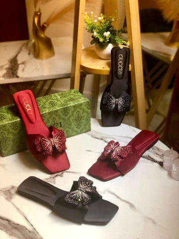 Gucci Butterfly Flat Sippers