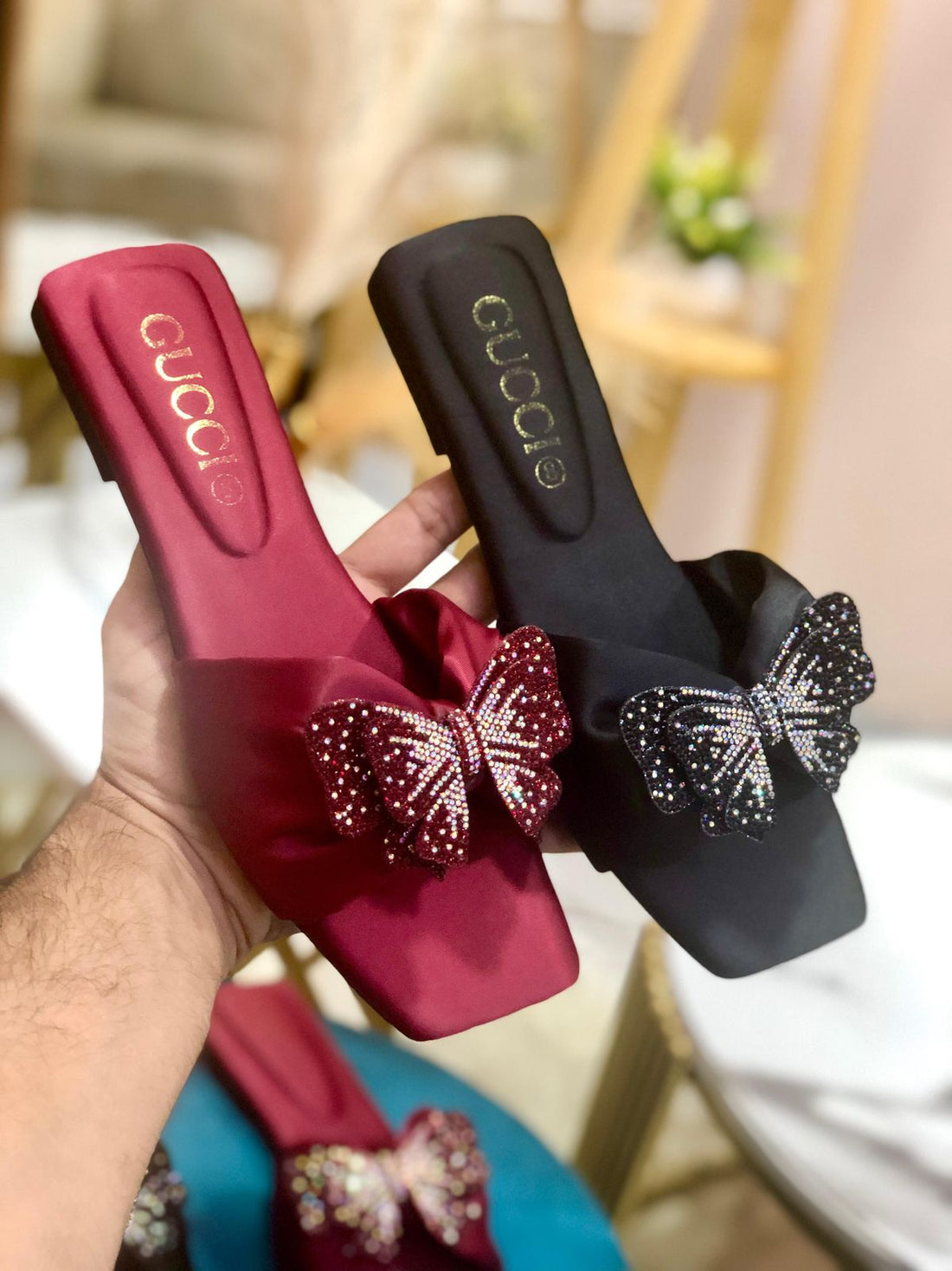 Gucci Butterfly Flat Sippers