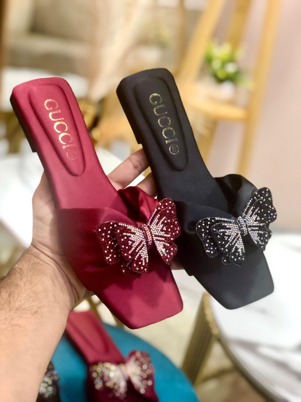 Gucci Butterfly Flat Sippers