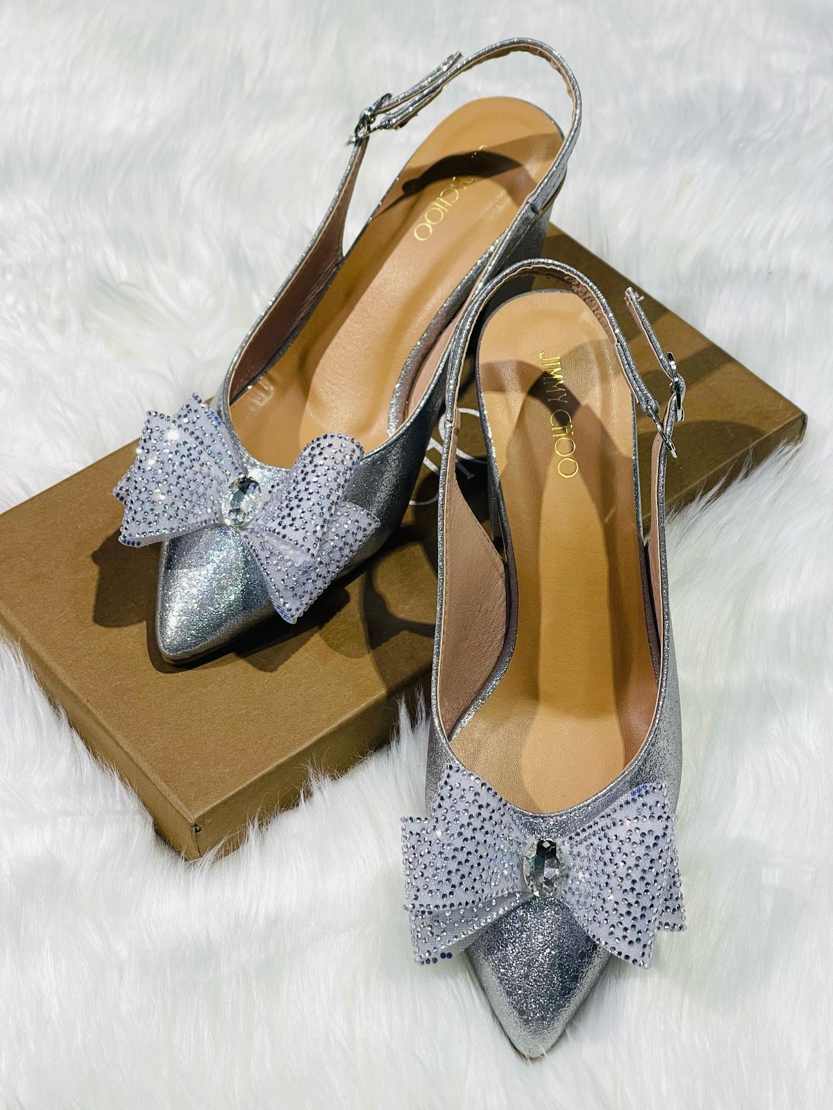 Jimmy Choo Bling Bow Heels
