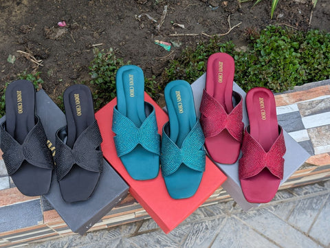 Jimmy Choo Stone Slippers