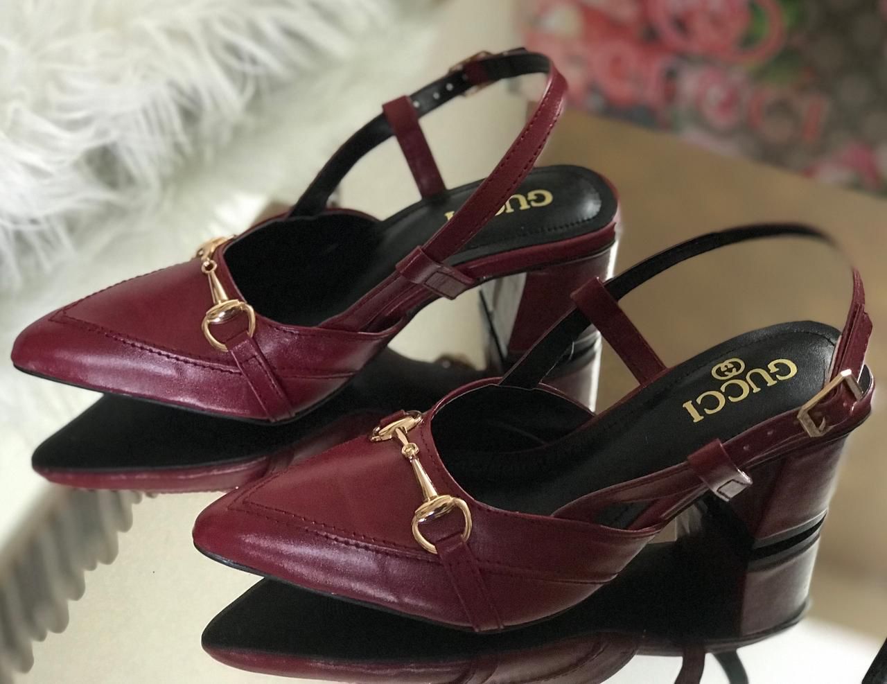 Gucci Block Chain Heels