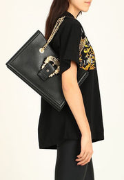 Versace Jeans Couture Buckle-Detailed Top Handle Bag