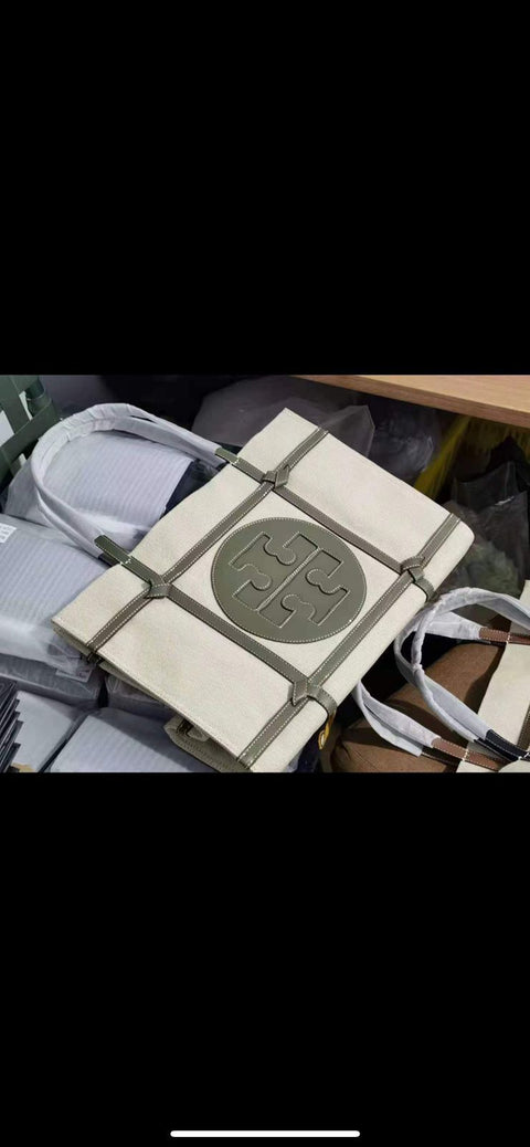 Tory Burch Ella Canvas Tote Bags