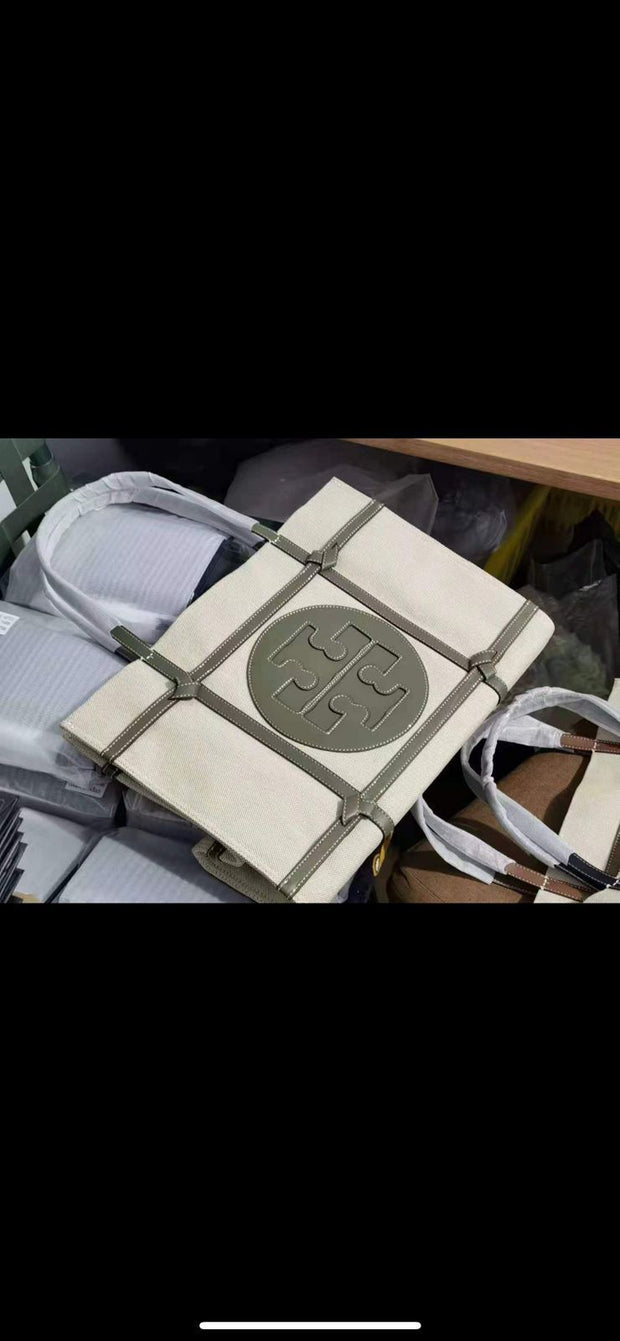 Tory Burch Ella Canvas Tote Bags