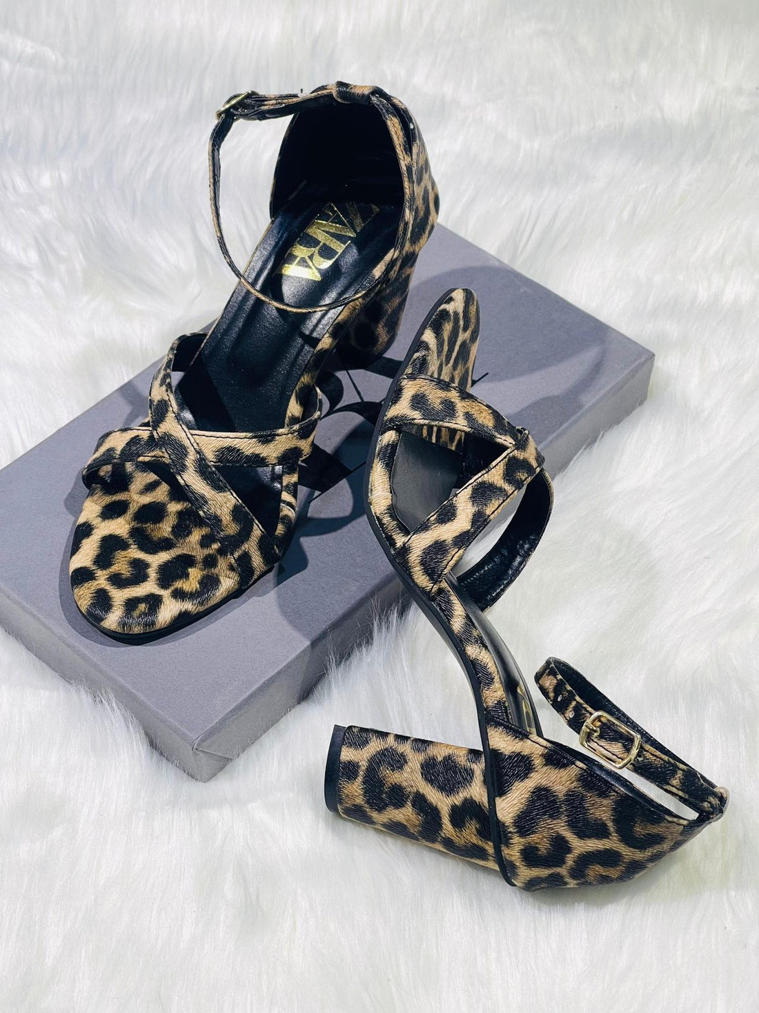 Zara Cheetah Block Heels