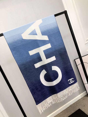 Chanel Woolen Shawls Reverse able