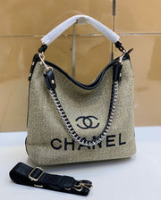 Chanel Canvas Shoulder Bag