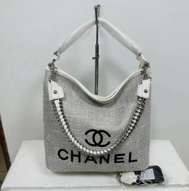 Chanel Canvas Shoulder Bag
