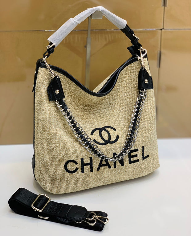 Chanel Canvas Shoulder Bag