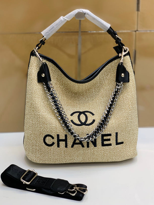 Chanel Canvas Shoulder Bag