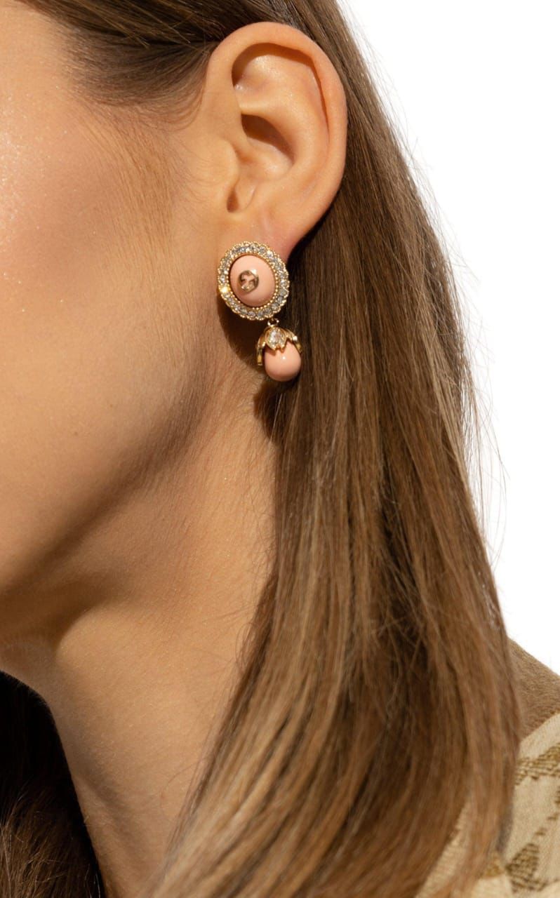 Gucci Interlocking G Pearl Earrings