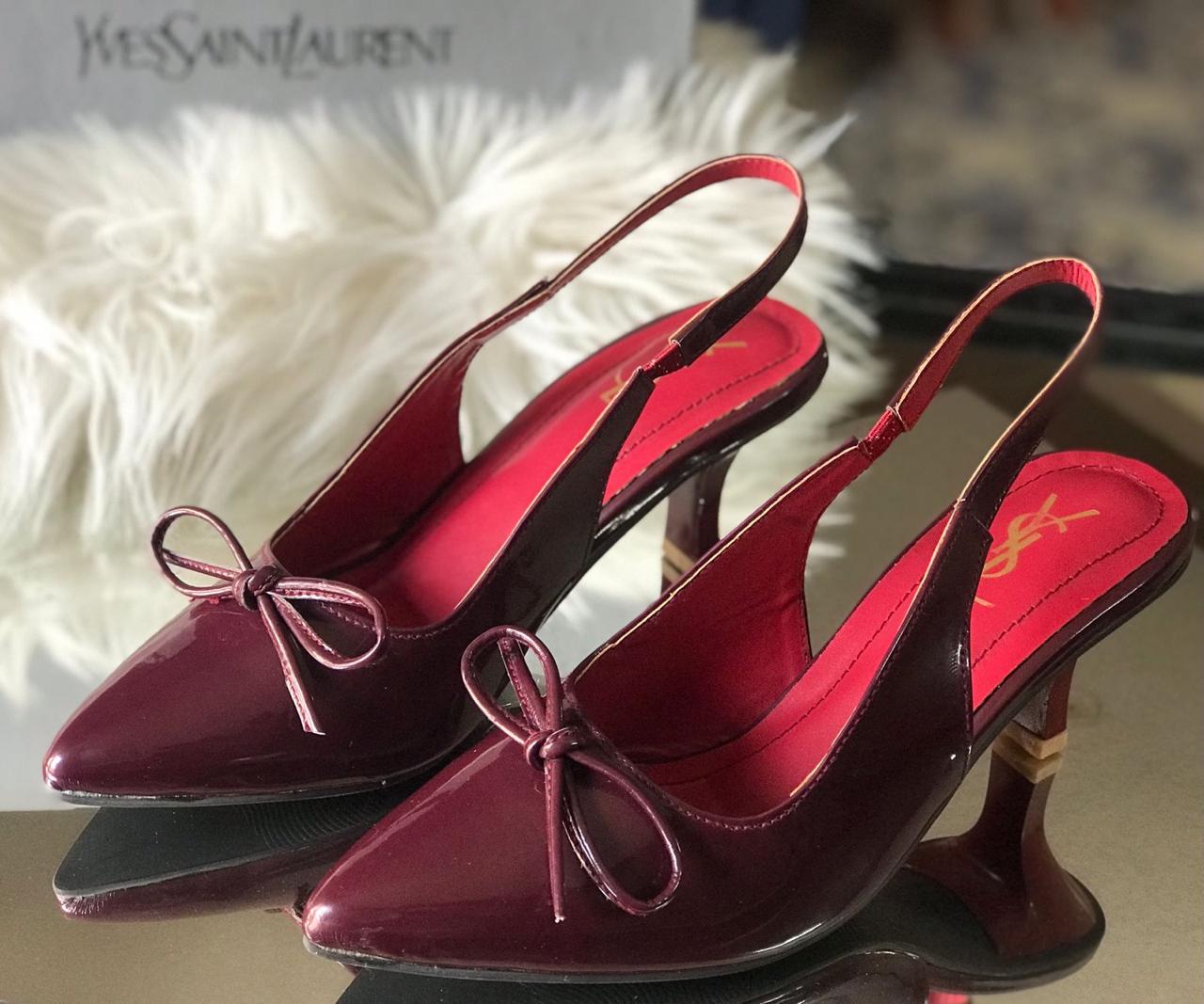 Ysl Bow Patent Heels