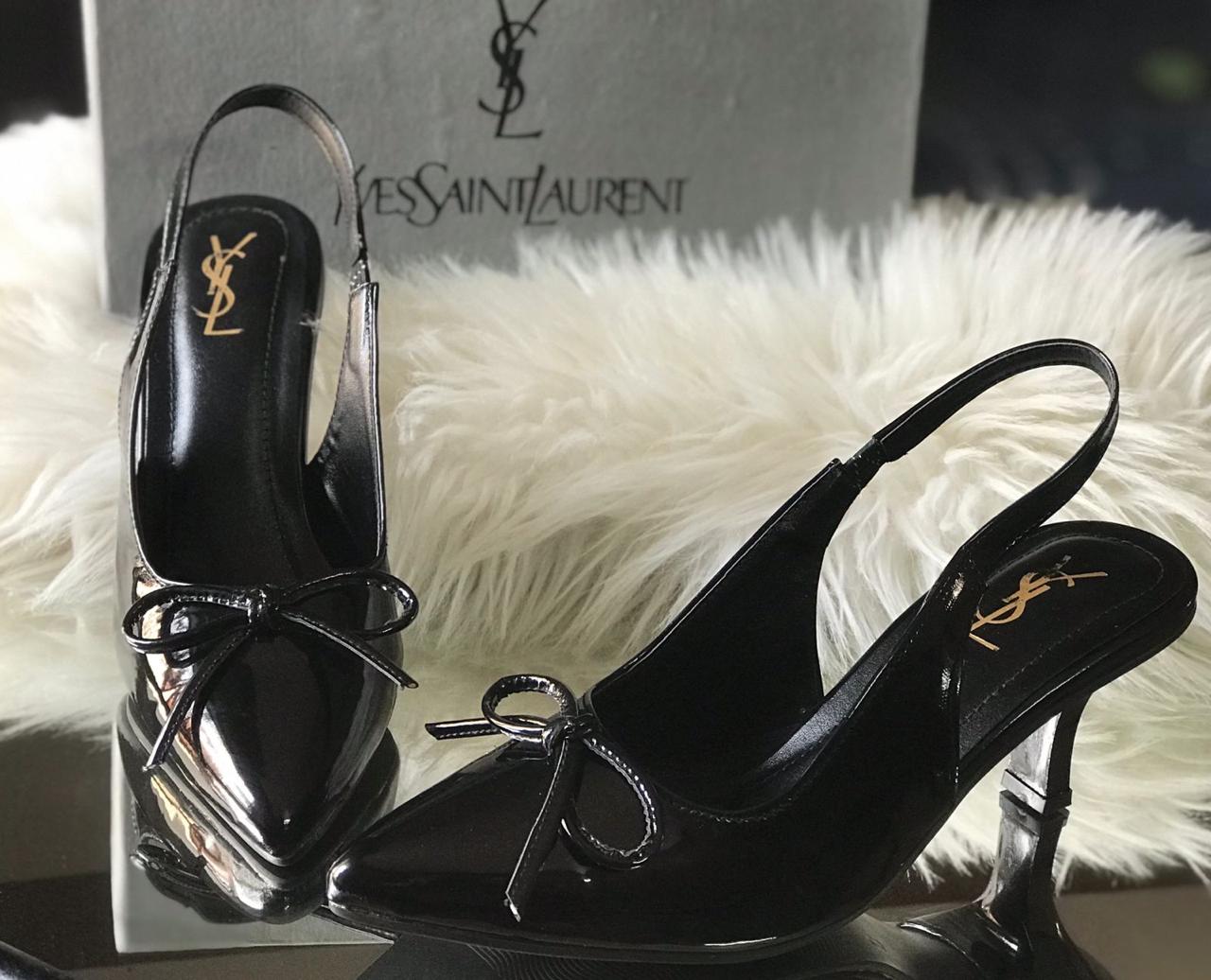 Ysl Bow Patent Heels