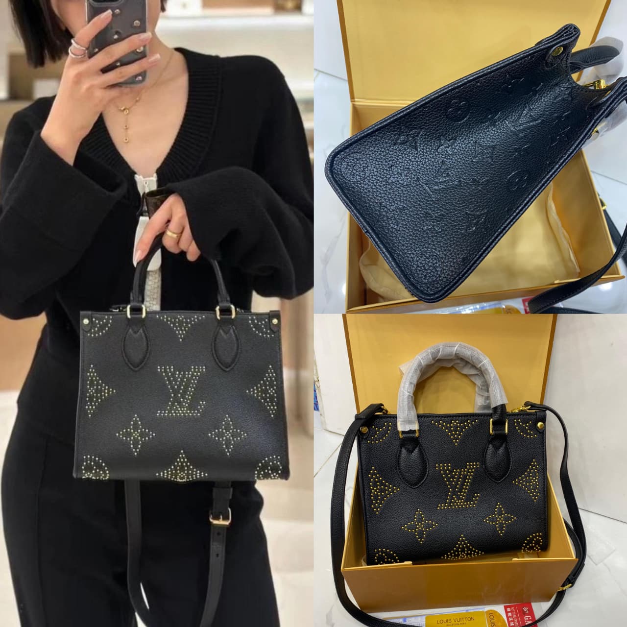 Lv On The Go Monogram Empreinte Bag
