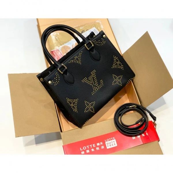 Lv On The Go Monogram Empreinte Bag