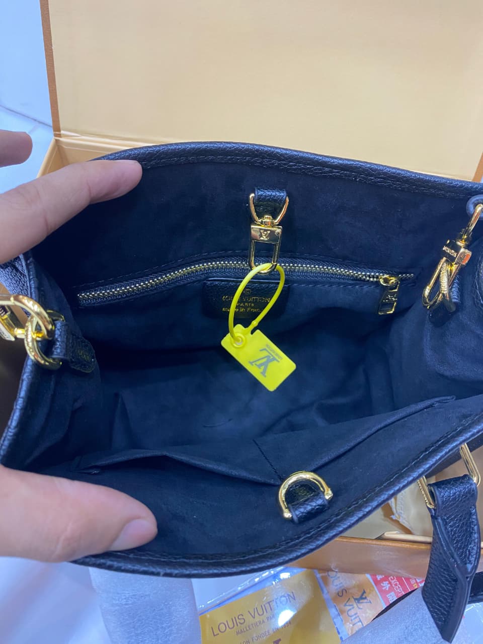 Lv On The Go Monogram Empreinte Bag