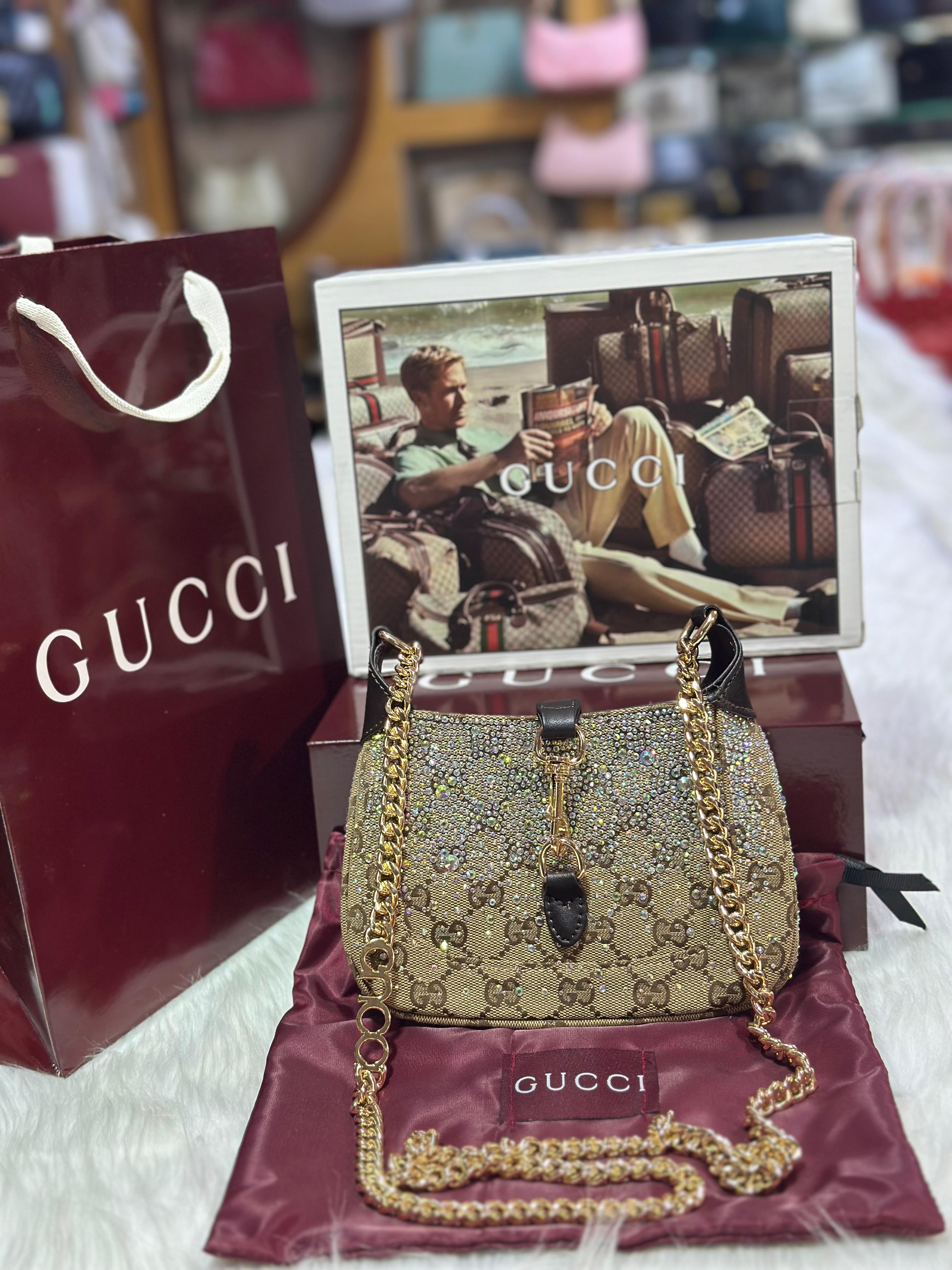 Gg Shimmer Chain Shoulder Bag