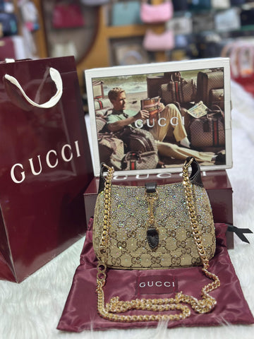 Gg Shimmer Chain Shoulder Bag