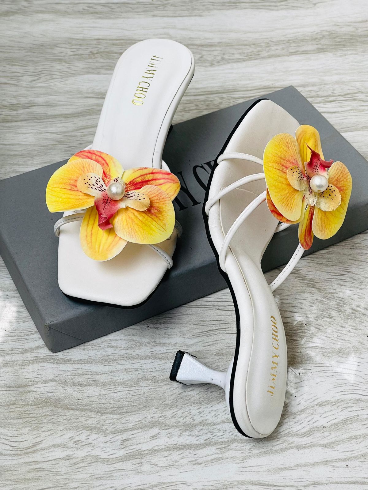 Zara Signature Floral Heels