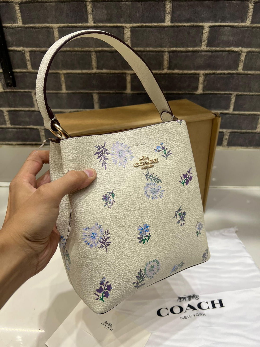 Coach Small Town Floral Bucket Bag