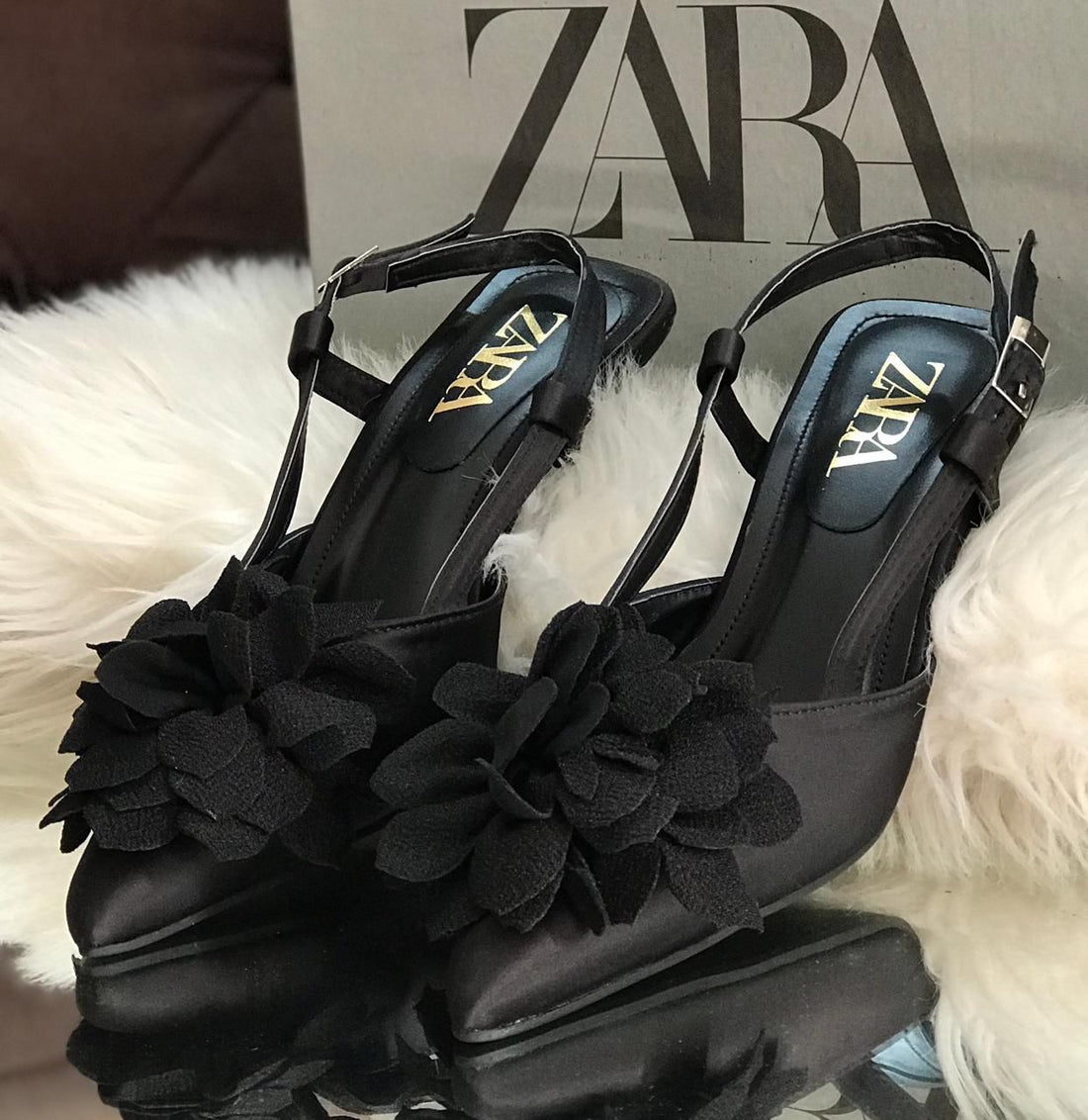 Zara Floral Heels