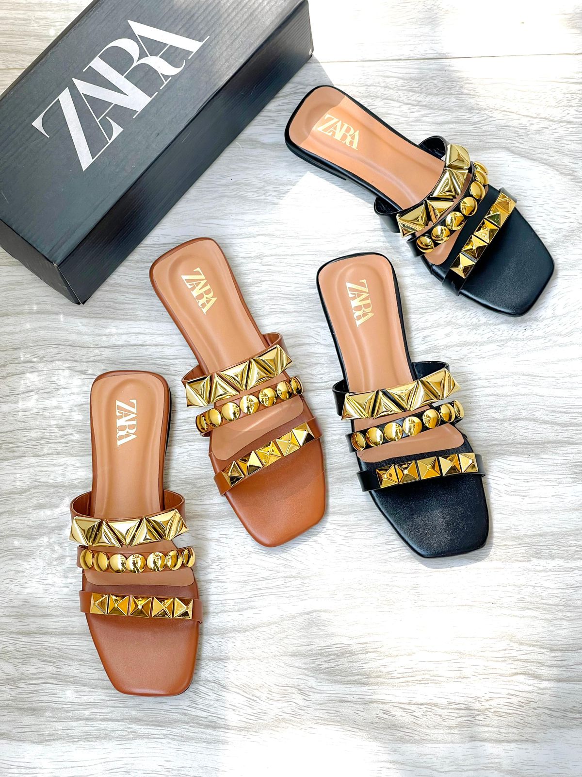 Zara Stud Sandals