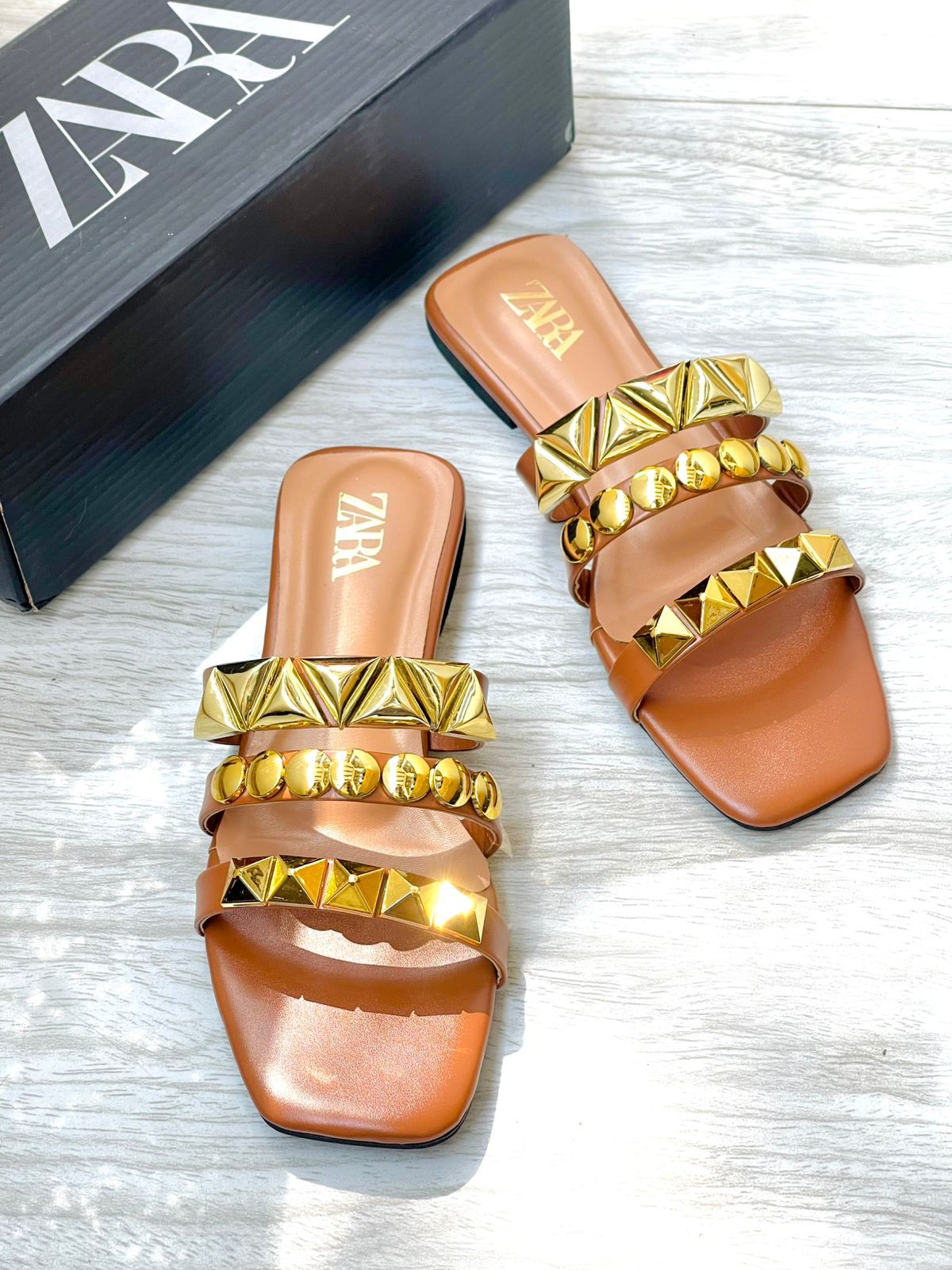 Zara Stud Sandals