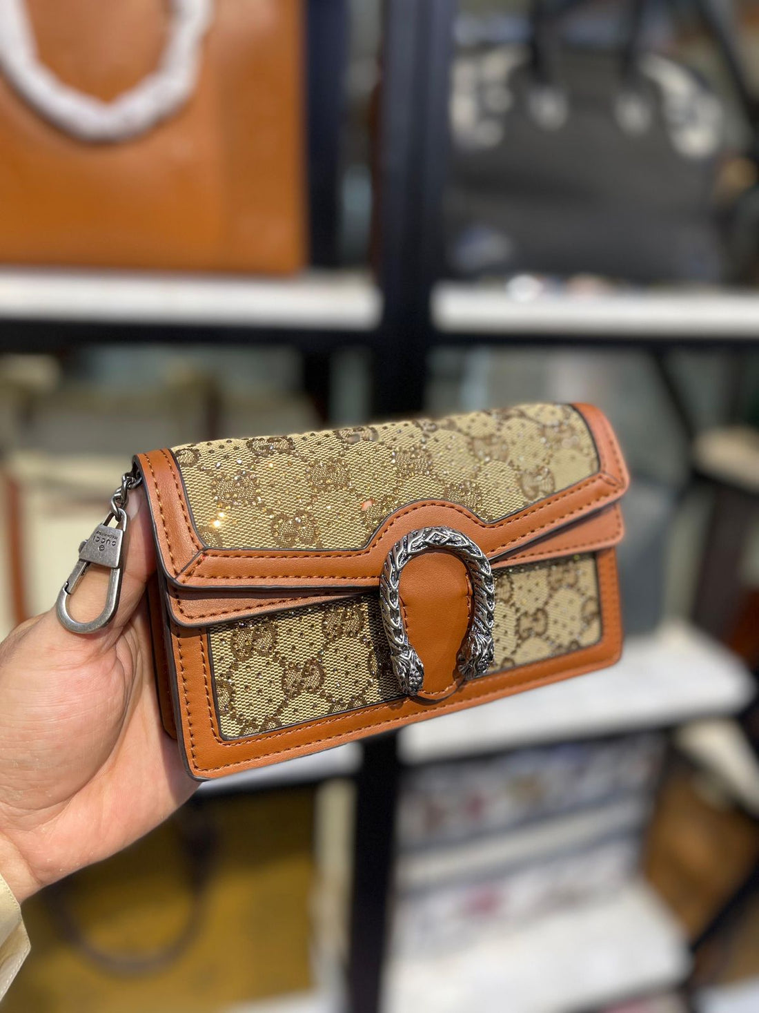 Gucci Dionysus Crystals Mini Bag