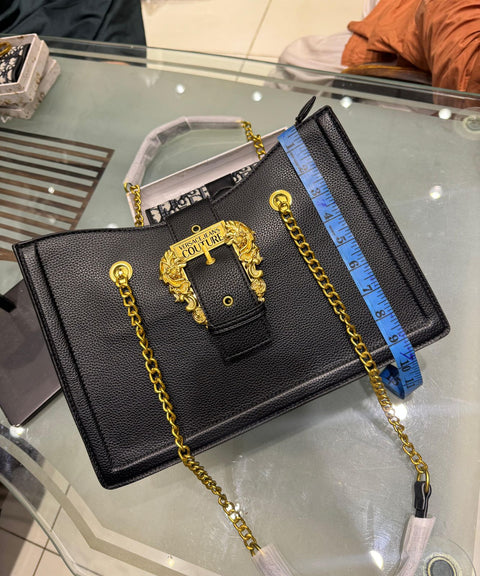 Versace Jeans Couture Buckle-Detailed Top Handle Bag