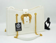 Versace Jeans Couture Buckle-Detailed Top Handle Bag
