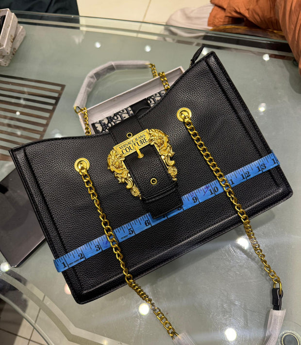 Versace Jeans Couture Buckle-Detailed Top Handle Bag