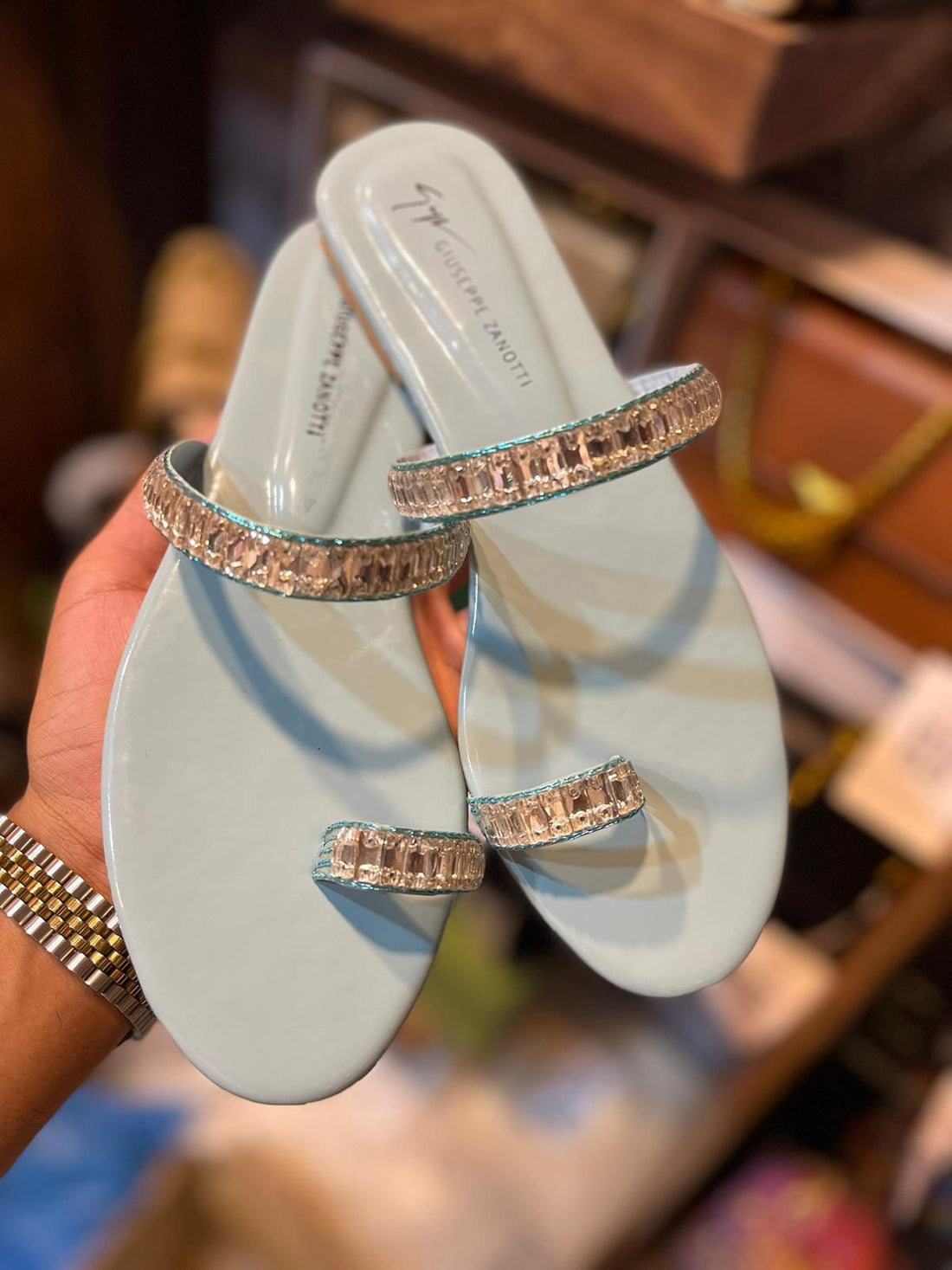 Giuseppe Zanotti Diamante Flats