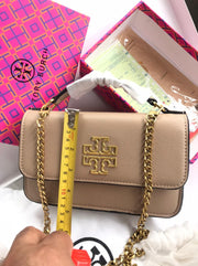 Tory Burch TT Top Handle Crossbody with Chain
