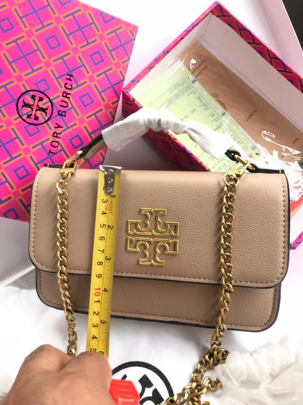 Tory Burch TT Top Handle Crossbody with Chain