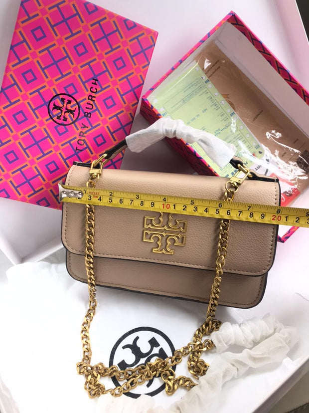 Tory Burch TT Top Handle Crossbody with Chain