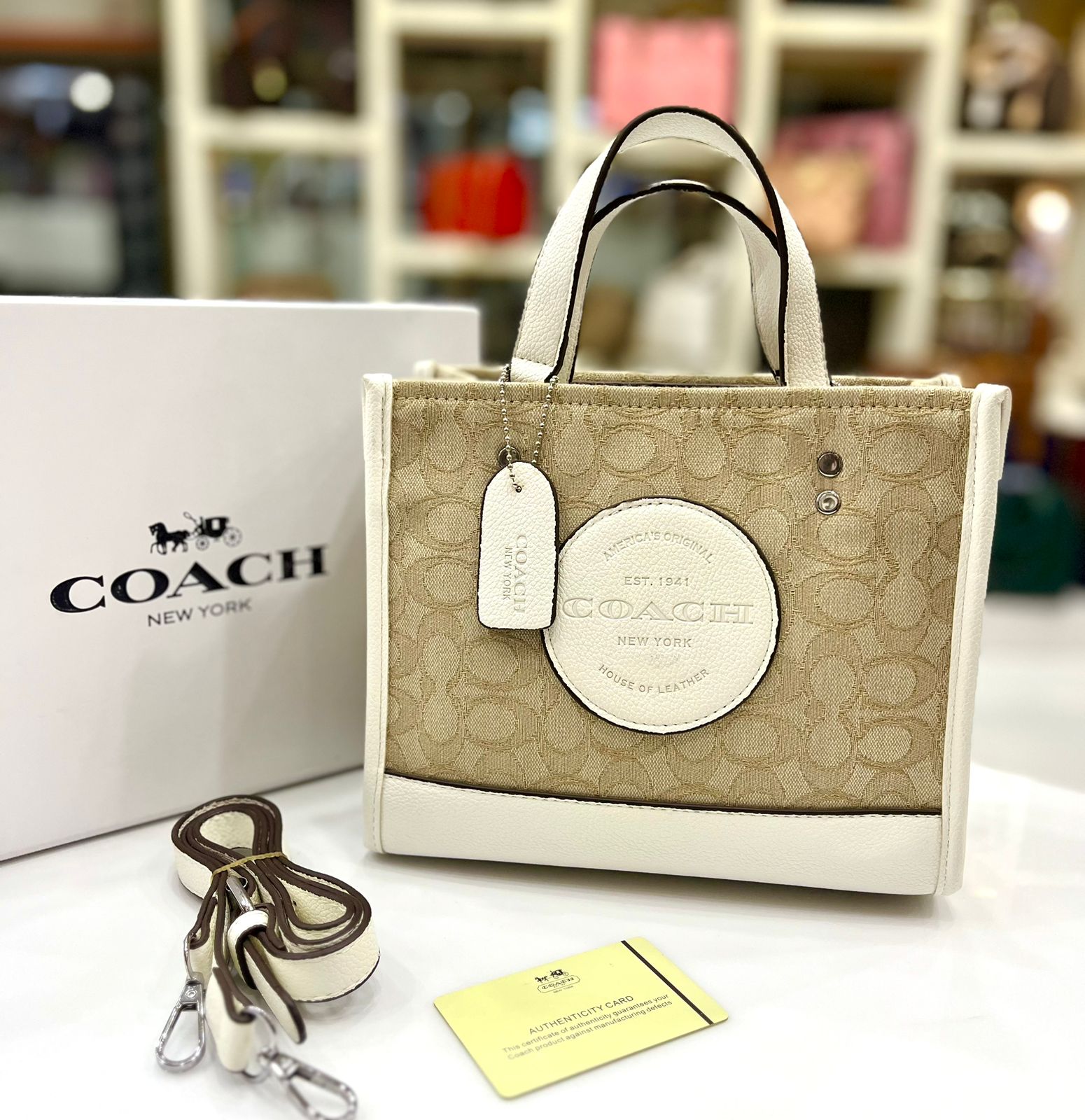 Coach Leather Statement Handbag