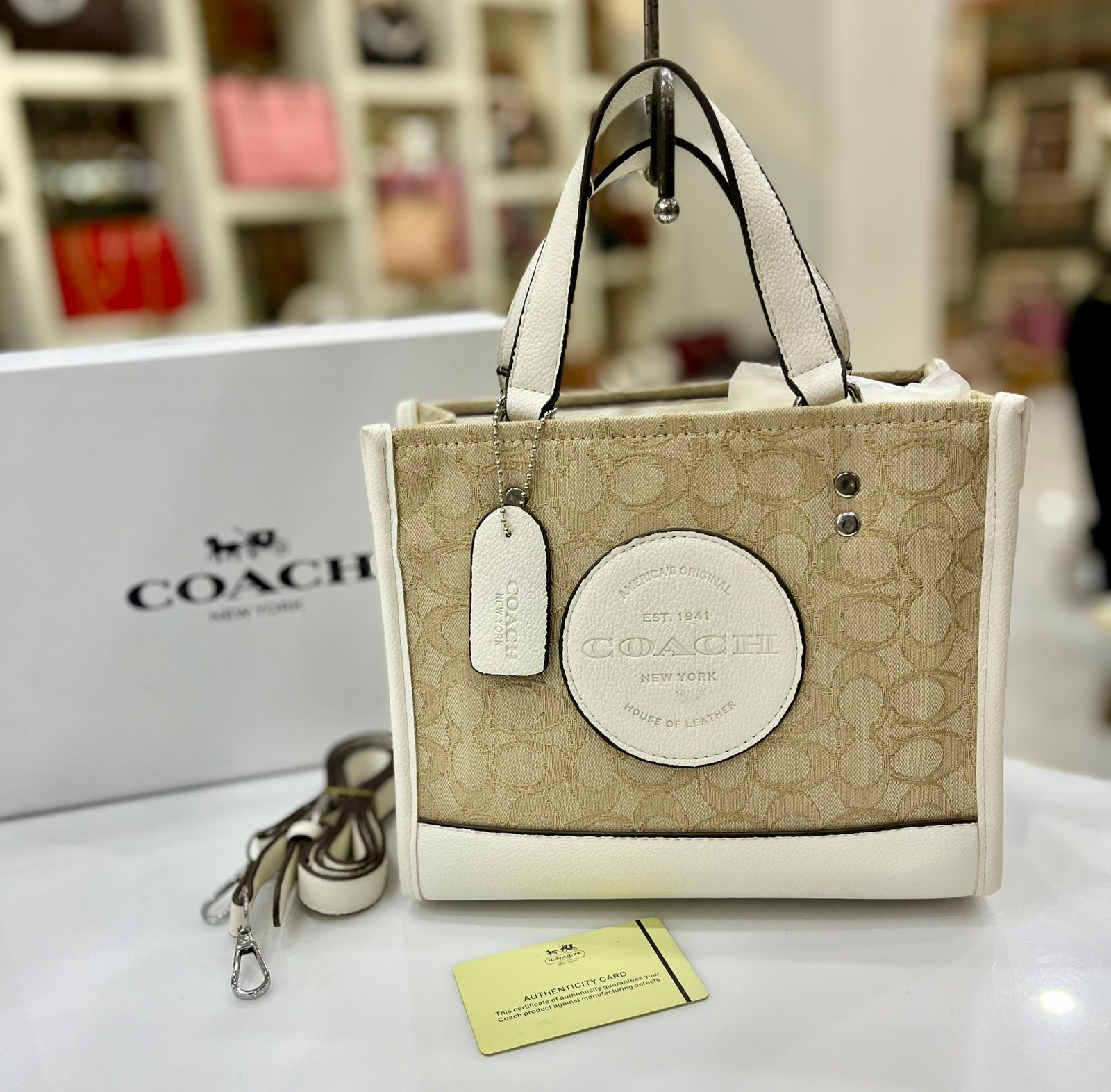 Coach Leather Statement Handbag